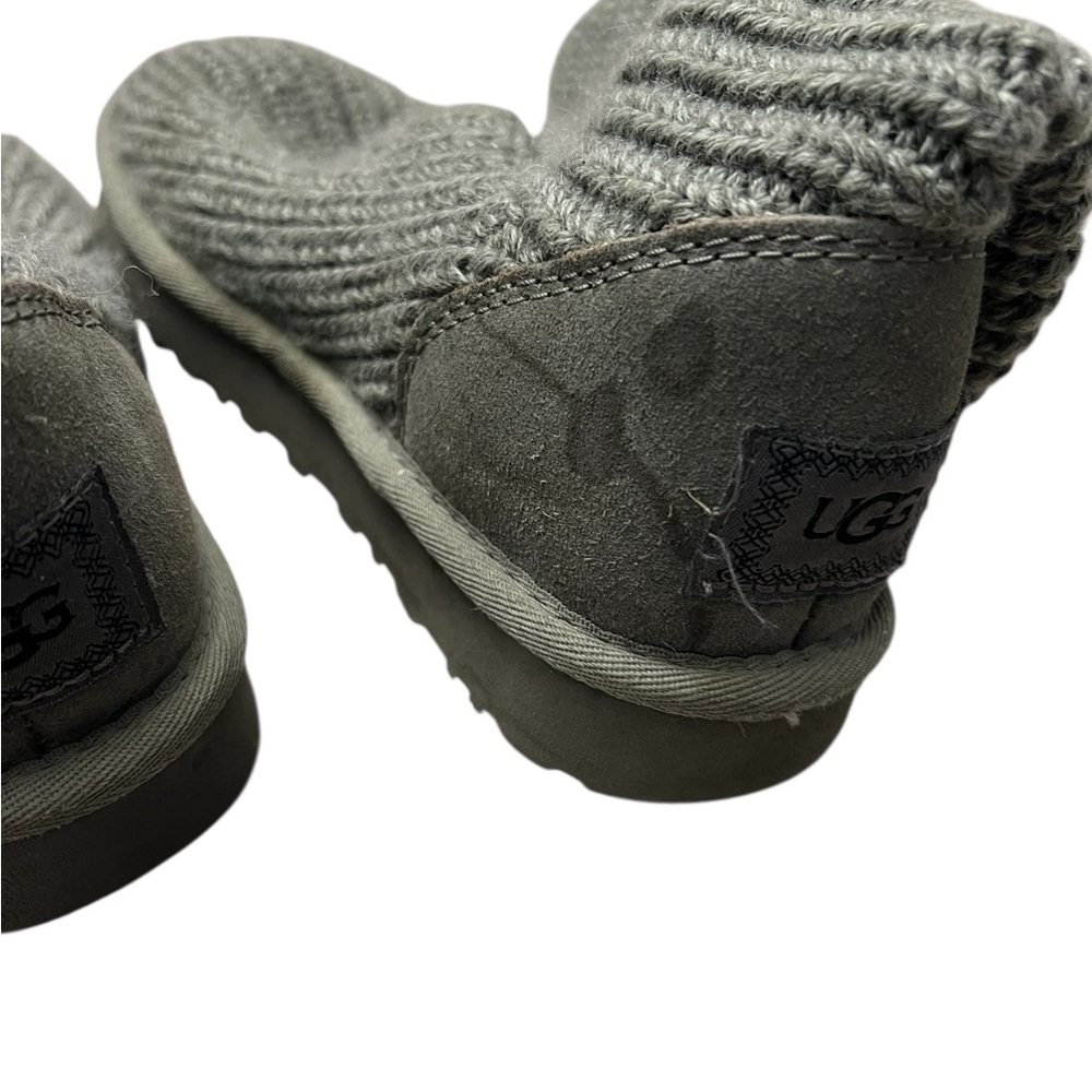UGG Charcoal Knit Button Boots - image 9